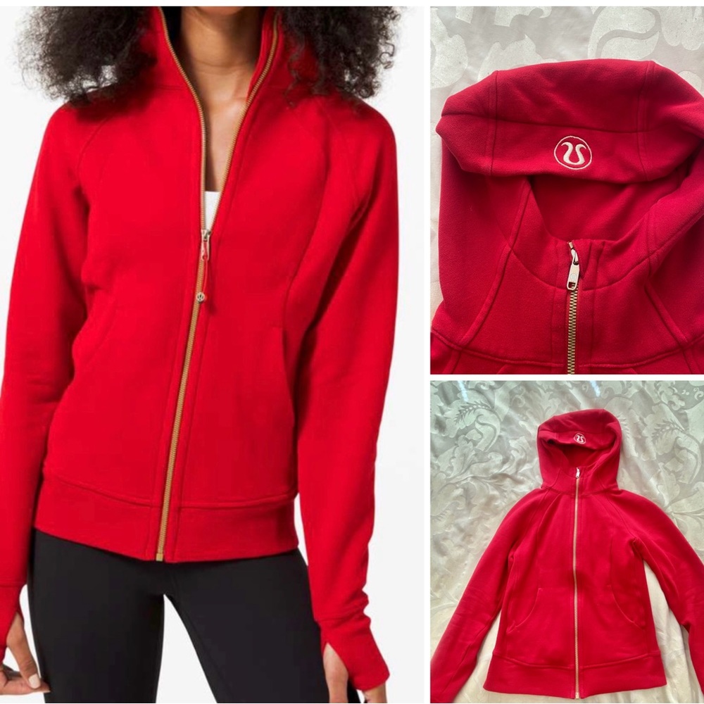Lululemon Dark Red Scuba Hoodie. Great condition!